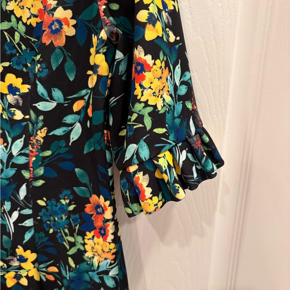Calvin Klein Black Floral Dress - Picture 10 of 11